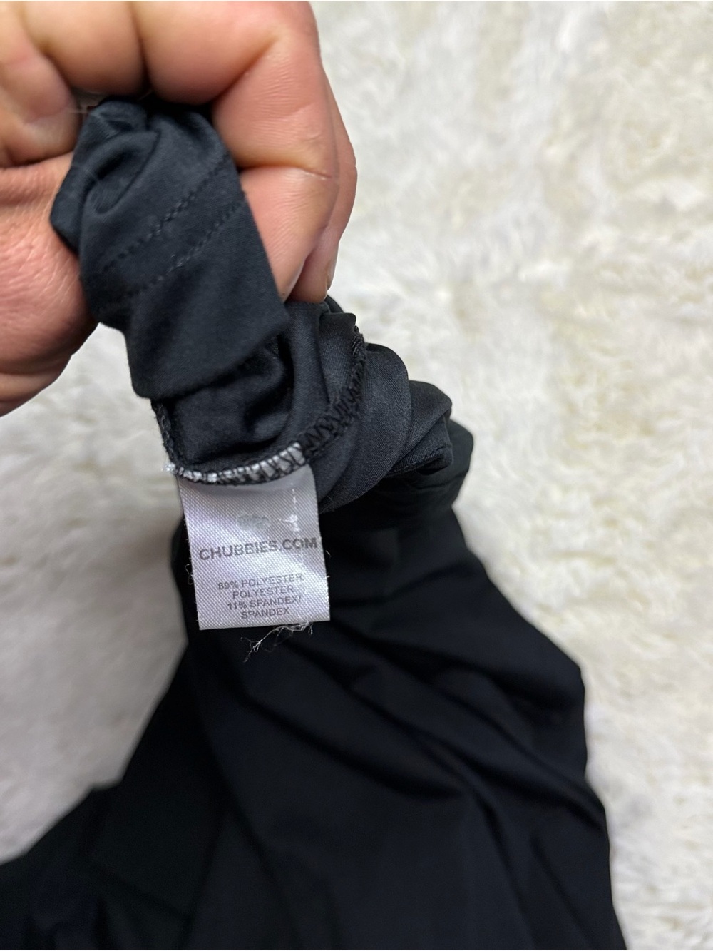 chubbies Black lightweight Hoodie with Blue Drawcords size XL - Picture 5 of 6